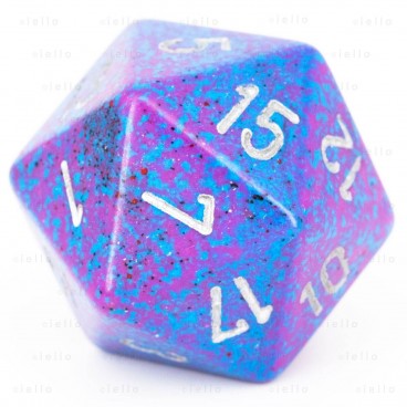 CHESSEX - D20 JUMBO 34 mm - GRANITE Silver