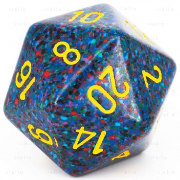 CHESSEX - D20 JUMBO 34 mm - GRANITE Twilight
