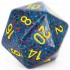 CHESSEX - D20 JUMBO 34 mm - GRANITE Twilight