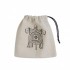 Sac à Dés Orc Basique - Beige & Noir