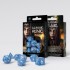 Set de Dés Runique Classique - Glacier & Blanc
