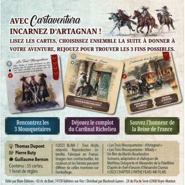 CARTAVENTURA 3 MOUSQUETAIRES : L'honneur de la Reine