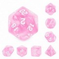 Set de 7 dés - Pink pearl dice