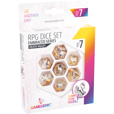 Set de 7 Dés - Embraced Series - Green Skull