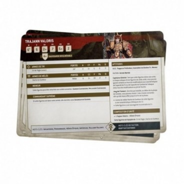 Cartes Techniques: Adeptus Custodes (Fra)