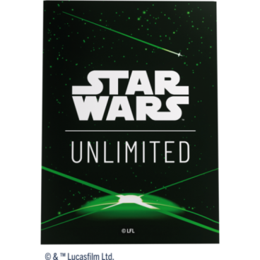 Gg : Sw Unlimited Art Sleeves : Card Back Green