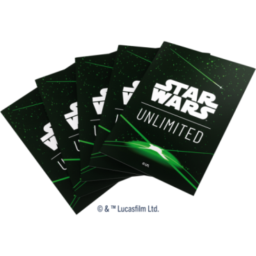 Gg : Sw Unlimited Art Sleeves : Card Back Green