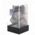 CHESSEX - Set de 7 dés - OPAQUE – Gris Foncé/Cuivre