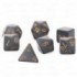 CHESSEX - Set de 7 dés - OPAQUE – Gris Foncé/Cuivre