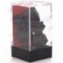CHESSEX - Set de 7 dés - OPAQUE - Noir/Rouge