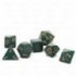 CHESSEX - Set de 7 dés - OPAQUE - Vert Gris/Or