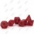 CHESSEX - Set de 7 dés - OPAQUE - Rouge/Noir