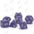 CHESSEX - Set de 7 dés - OPAQUE - Violet/Blanc
