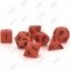 CHESSEX - Set de 7 dés - OPAQUE - Orange/Noir