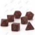 CHESSEX - Set de 7 dés - GRANITE - STRAWBERRY Rouge/Vert