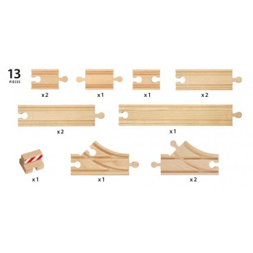Brio - Coffret de Démarrage - 13 Rails - Pack B
