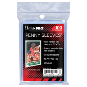 Ultra PRO : 100 sleeves Standard Soft Transparent (Penny Sleeves)