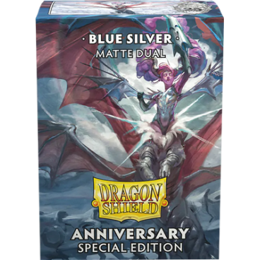 100 Dragon Shield Matte : Blue Silver