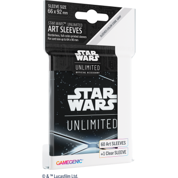 GG : SW Unlimited Art Sleeves : Card Back Black
