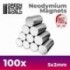 Aimants Néodymes 5x2mm - 100 units (N52)