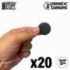 Socles Plastiques ROND 32mm Noir