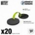 Socles Plastiques ROND 32mm Noir