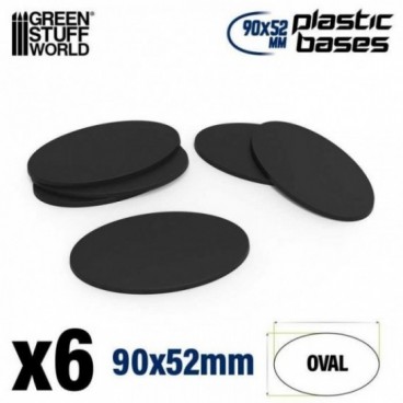 Socles Plastiques Ovale 90x52mm AOS