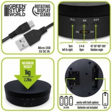 Plateau tournant electrique 136mm