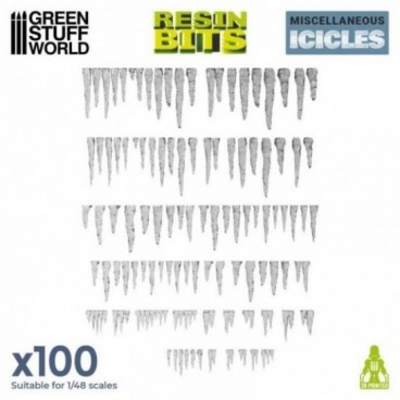 Set imprimé en 3D - Stalactites et Glaçons en Résine
