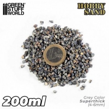 Sable à Modeler extra grossier 200ml - Gris foncé