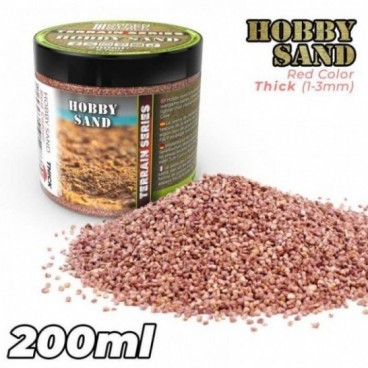 Sable Grossier à Modeler 200ml - Rouge