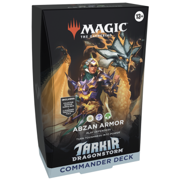 MTG: Tarkir Dragonstorm Commander Decks EN – Abzan Armor (Blanc/Noir/Vert)