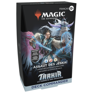 MTG: Tarkir La Tempête des Dragons Commander Decks FR – Assaut des Jeskaï (Bleu/Rouge/Blanc)