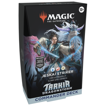 MTG: Tarkir Dragonstorm Commander Decks EN – Jeskai Striker (Bleu/Rouge/Blanc)