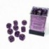 CHESSEX - Set de 36 dés 6 - LUMINARY – Violet Royal/Or