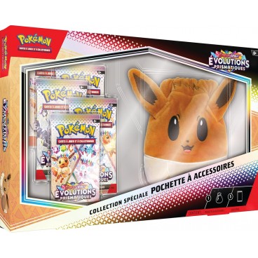 Pokemon Coffret - EV8.5 - Evolutions Prismatiques (Pochette à Accessoires + 5 boosters)