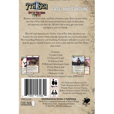 7th Sea: City of Five Sails Fate & Fortune Expansion