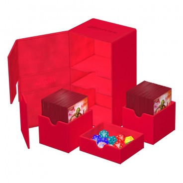 Ultimate Guard Twin Flip`n`Tray 200+ XenoSkin Monocolor Rouge