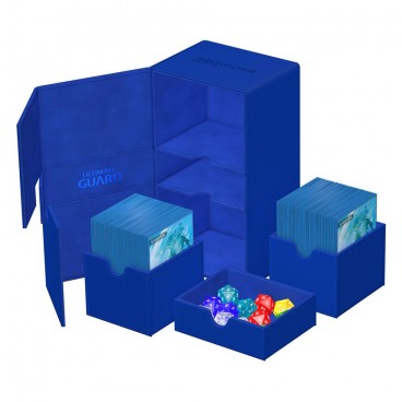 Ultimate Guard Twin Flip`n`Tray 200+ XenoSkin Monocolor Bleu