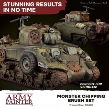 Army Painter - Pinceaux - Monster Chipping Brush Set