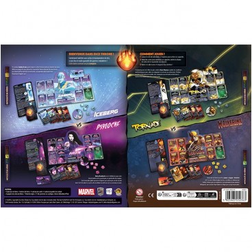 Dice Throne Marvel - Iceberg, Psylocke, Tornade, Wolverine