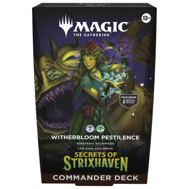 MTG : Secrets Strixhaven Commander Deck EN&nbsp;: Witherbloom Pestilence (Black/Green)