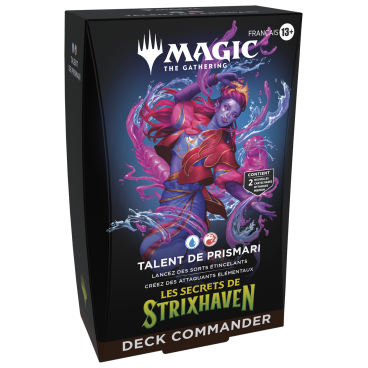 MTG : Secrets Strixhaven Commander Deck FR&nbsp;: Talent de Prismari (Bleu/Rouge)