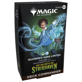 MTG : Secrets Strixhaven Commander Deck FR&nbsp;: Quandrix sans Limites (Vert/Bleu)