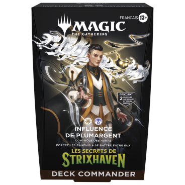 MTG : Secrets Strixhaven Commander Deck FR&nbsp;: Influence de Plumargent (Blanc/Noir)