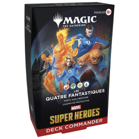 MTG : Marvel Super Heroes Commander FR&nbsp;: Les Quatre Fantastiques (rouge/vert/blanc/bleu)