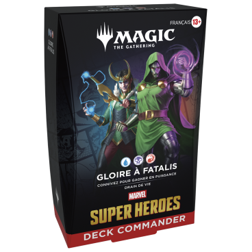MTG : Marvel Super Heroes Commander FR&nbsp;: Gloire à Fatalis (bleu/noir/rouge)