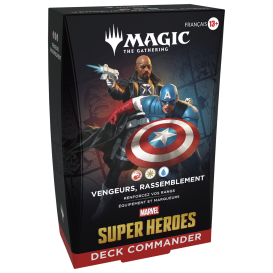 MTG : Marvel Super Heroes Commander FR&nbsp;: Vengeurs, Rassemblement (rouge/blanc/bleu)