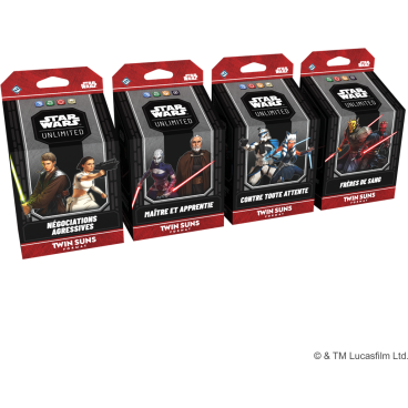 SWU : Twin Suns Deck Display 2026 FR : Lot de 4 Deck