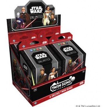 SWU : Twin Suns Deck Display 2026 FR : Lot de 4 Deck